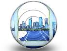 Urban View Circle Color Pencil PPT PowerPoint Image Picture
