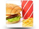 Burger Fries 01 Square PPT PowerPoint Image Picture