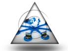 Global Computer Network Blue TRI PPT PowerPoint Image Picture