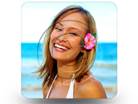 Beach Smile 01 Square PPT PowerPoint Image Picture