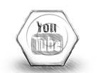 YouTube Hex Sketch PPT PowerPoint Image Picture