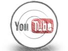 youtube Circle 2 color pen PPT PowerPoint Image Picture