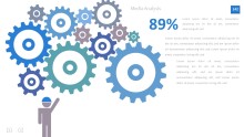 PowerPoint Infographic - InfoGraphic 142 Blue