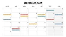 Calendars 2022 Monthly Monday October