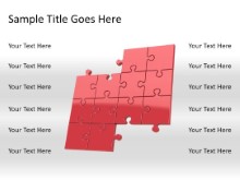 Download puzzle 12b red PowerPoint Slide and other software plugins for Microsoft PowerPoint