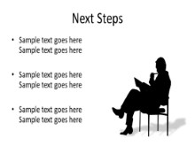 Chair Silhouette 03 PPT PowerPoint presentation slide layout