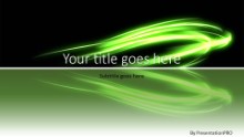 Light Stroke Green Widescreen PPT PowerPoint Template Background