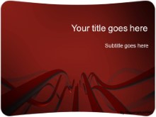 Download cable waves red PowerPoint Template and other software plugins for Microsoft PowerPoint