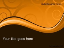 Download elegant swirl orange PowerPoint Template and other software plugins for Microsoft PowerPoint