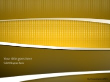 Swoosh Yellow PPT PowerPoint Template Background