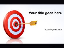 PowerPoint Templates - Bullseye Target Arrow