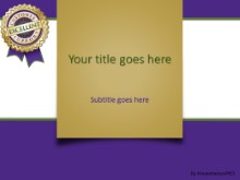 PowerPoint Templates - Excellent Support Purple
