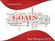 PowerPoint Templates - Goals Tag Cloud