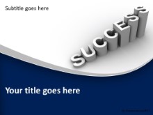 PowerPoint Templates - Success Growth Blue