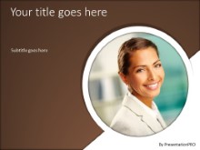 PowerPoint Templates - Successful Female Brown