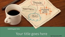 PowerPoint Templates - Thoughts Over Coffee Green Widescreen