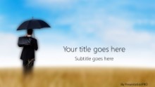 PowerPoint Templates - Umbrella Field Widescreen