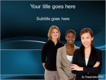 Download business diversity females PowerPoint Template and other software plugins for Microsoft PowerPoint
