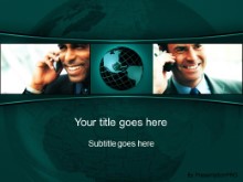 Download global communication 02 teal PowerPoint Template and other software plugins for Microsoft PowerPoint