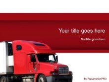 Download red truck PowerPoint Template and other software plugins for Microsoft PowerPoint