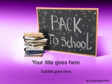 PowerPoint Templates - Back 2 School 2 Purple