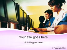 PowerPoint Templates - Computer Training Purple