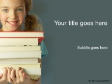 PowerPoint Templates - Girl With Books