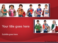 PowerPoint Templates - Ready For School Red