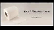 Toliet Paper Widescreen PPT PowerPoint Template Background