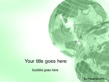 Download corner globes green PowerPoint Template and other software plugins for Microsoft PowerPoint