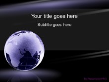 Download dark purple globe PowerPoint Template and other software plugins for Microsoft PowerPoint