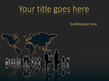 Global Groups PPT PowerPoint Template Background