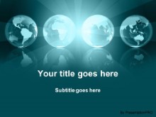 Download globe illumination teal PowerPoint Template and other software plugins for Microsoft PowerPoint