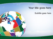 Download patchwork globe green PowerPoint Template and other software plugins for Microsoft PowerPoint