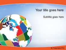 Download patchwork globe orange PowerPoint Template and other software plugins for Microsoft PowerPoint