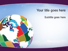 Download patchwork globe purple PowerPoint Template and other software plugins for Microsoft PowerPoint