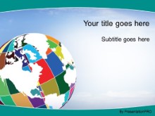 Download patchwork globe teal PowerPoint Template and other software plugins for Microsoft PowerPoint