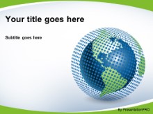 Download polka dot world green PowerPoint Template and other software plugins for Microsoft PowerPoint
