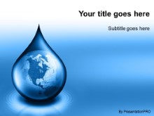 Download waterdrop globe blue PowerPoint Template and other software plugins for Microsoft PowerPoint