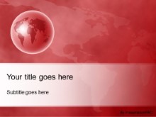 Download world perspective red PowerPoint Template and other software plugins for Microsoft PowerPoint