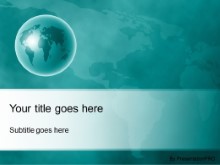Download world perspective teal PowerPoint Template and other software plugins for Microsoft PowerPoint