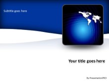 World Map PPT PowerPoint Template Background