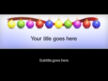 Download holiday ornaments black PowerPoint Template and other software plugins for Microsoft PowerPoint