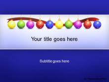 Download holiday ornaments blue PowerPoint Template and other software plugins for Microsoft PowerPoint