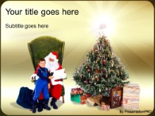 Download santa and child PowerPoint Template and other software plugins for Microsoft PowerPoint