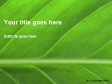 Download leafy green PowerPoint Template and other software plugins for Microsoft PowerPoint