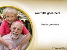 Download smiling senior couple PowerPoint Template and other software plugins for Microsoft PowerPoint