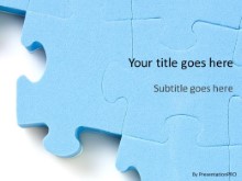 Large Puzzle 1 PPT PowerPoint Template Background