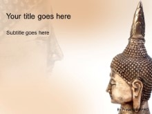 Download buddhist sculpture PowerPoint Template and other software plugins for Microsoft PowerPoint