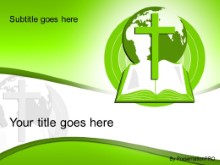 Download world religion green PowerPoint Template and other software plugins for Microsoft PowerPoint